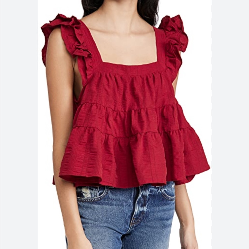 En Saison Babydoll Ruffled Top